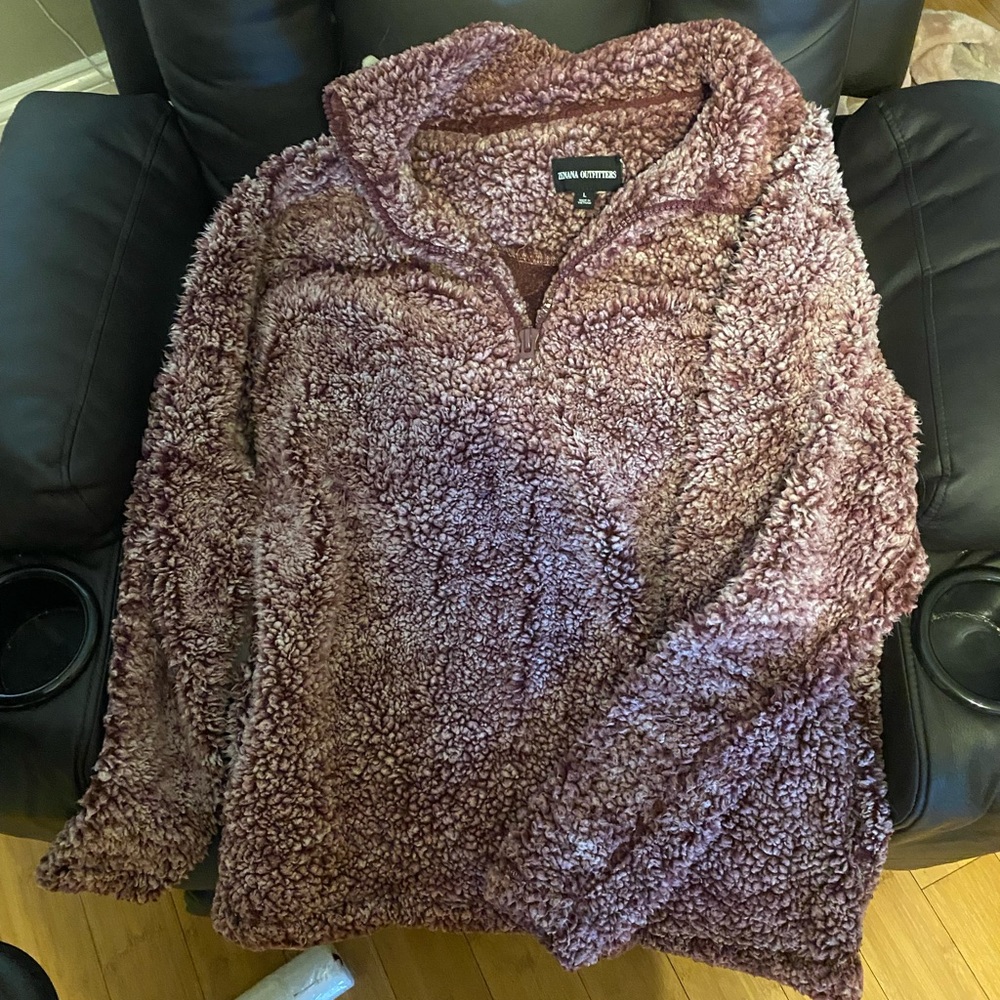 Wooly pull over jacket quarter zip